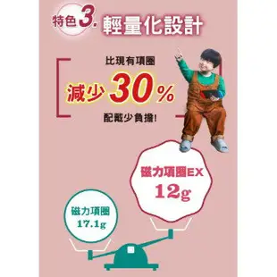 【誠意中西藥局】~加強版~EX易利氣磁力項圈1500高斯(G) 45cm(桃紅/黑色)/50cm(黑色/藍色)