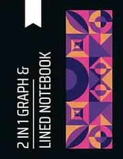2 in 1 Graph & Lined Paper, Black Vintage Cover.: Graph and Lined Paper for Writing, Black Vintage Aesthetic Cover. 100 Page, 8.5 x 11 Inches.