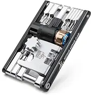 Bike Tool with CO2 Inflator - Bike Chain Tool/Torx/Hex/Screwdriver - Bicycle Multitool Kit Compact and Lightweight Repair Tools for Road and Mountain Bikes