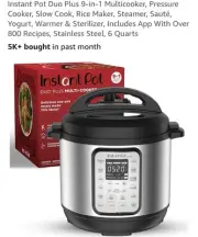 Instant Pot Duo Plus 9-in-1 Multi-Use Programmable Pressure Cooker