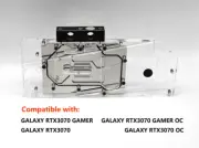 Granzon GPU Block For GALAXY RTX3070 GAMER/RTX3070 GAMER OC/RTX3070/RTX3070 OC