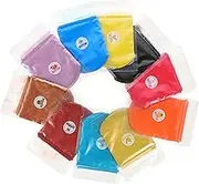 KALLORY 10 Mica Powder Pigment Powers Blusher Power Blusher Making Material Glitter Makeup Mica Power for DIY Eye Shadow Powders Powder Dye for Cosmetic Pearl Powder Glitter Lip Gloss