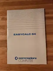 Commodore 64 Computer Easycalc 64 Business Sofware Book 1983 Brand New Condition