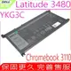 DELL YKG3C 電池 Latitude 3480,Chromebook 3110,3110 2-in-1,X0Y5M,RF9H3