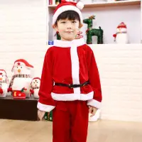 在飛比找Yahoo!奇摩拍賣優惠-【衣Qbaby】聖誕節 萬聖節服裝 舞會派對兒童聖誕老公公老