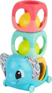 Lamaze Stack, Rattle and Roll Blocks, Newborn Sensory Play,Stacking and Rattle T