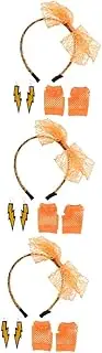 [LIFKOME] 3pcs s Lace Headband Neon Earrings Fingerless Gloves for Retro Costume Parties for Themed Events Halloween and Dance Shows
