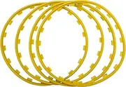 Wheel Rim Protector Car Wheel Rims Hub Protectors Decor Strip Set of 4, 17-20 Universal Auto Tire Rim Guard，Anti-Scratch Car Refit Trims Kit， Fits for Volkswagen All Models,