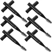 Vaguelly 6Pcs Eyelash Brush Portable Eyebrow Applicator with Soft Bristles for Precise Makeup Application Travel Friendly Design for Eyelash and Brow Grooming