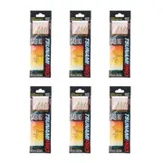 6x Tsunami 8 Red Hook Sabiki Rig - Iridescent Glo Head Flash and Beads Size 16
