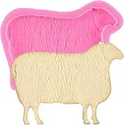 XMOLDNMS Sheep Fondant Chocolate Molds Farm Animal Silicone Mold for Cake Decoration Cupcake Topper Candy Sugar Craft Gum Paste Polymer