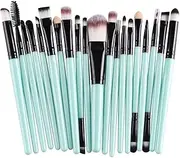 (Black) - Cinidy 20 pcs Makeup Brush Set Tools Make-up Toiletry Kit Wool Make up Brush Set (Black)