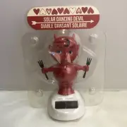 2013 SOLAR POWERED DANCING DEVIL BOBBLE HEAD TOY SUN CATCHER VALENTINES DAY