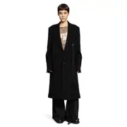 [ANN DEMEULEMEESTER] Viv High Comfort Tailored Coat Black