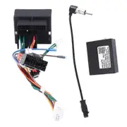 Car Radio Cable with CANBus Box for Certain Vehicles Power Wiring Harness for Android Headunit