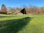Waterproof Camping Tent Tarp Shelter Hammock Cover Army Green Rain Fly