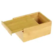 Bamboo Storage Tissue Box Holder