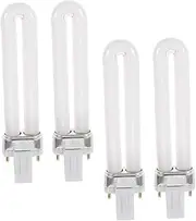 OSOLADY 4pcs Gel Curing Lamp Tubes for Nail Art Light Compact Uv Replacement Quick Drying for Uv and Easy to Use Lightweight and Portable