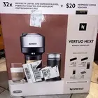 Nespresso Vertuo Next Espresso & Coffee Maker with Milk Frother & Extra Coffees