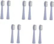Beaupretty 5sets Electric Toothbrush Replacement Brush Heads Compatible Gentle Cleaning Soft Bristles Performance 2pcs*5