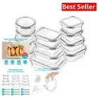 Versatile 24-Piece Glass Storage Container Set – Oven, Microwave & Freezer Safe
