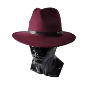 Unisex Fedora Hat 35% Wool Felt Panama Hat