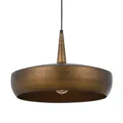 Saba Antique Copper Disc Drum Pendant