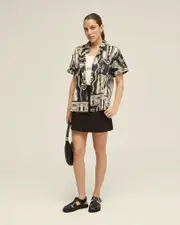 Jasmine Printed Short Sleeve Shirt
