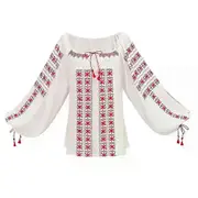 Indiana Jones Marion Cosplay Costume Marion Ravenwood Blouse Women Vintage Casual Printed Long Puff Sleeve Shirt Tops L