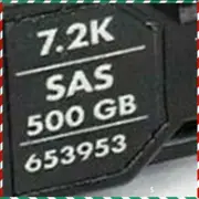 20 PCS 653953-001 605832-001 Fit HP 500GB 7.2K 2.5" 6G disk shelf head label New
