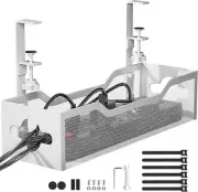 Under Desk Cable Management Tray, Cable Management Under Desk No Drill, Metal