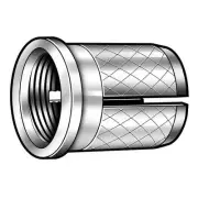 Manufacturer Varies Press Insert,Brass,5/16"-18,Flanged,PK10 260-5-BR-PK10