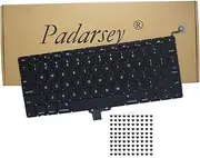 Padarsey New Laptop Replacement Keyboard Compatible for MacBook Pro 13-inch A1278 2008 2009 2010 2011 2012 2013 2014 2015 Year with 80Pce Keyboard Screws