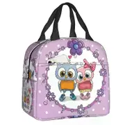 a2465 Kawaii Couple Owl Insulated Lunch Bags Animal Resuable Lunch Tote for School Office Food Box sz974