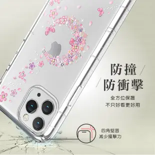 適用HTC Desire 20+ D20+ 奧地利水鑽空壓手機殼 保護殼 水鑽殼 - 櫻月 D20 plus