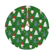 Christmas Gnomes Christmas Tree Skirt 30 Inches Xmas Tree Mat Holiday Party S...