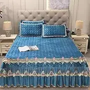 Bed Valance Skirt Soft Bed Skirt Breathable Bedding Bed Skirt Bed Cover Skirt Bedspread Bed Skirt Wrap Bed Sheet Mattress Cover Thicken Dust-Proof Protect The Mattress Bedroom