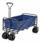 FOLDING BEACH WAGON / CART / TROLLEY With BIG WHEELS 4 Sand Heavy Duty Compact