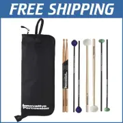 Multicolor Drumsticks & Mallet Set in Portable Bag for Aspiring Percussionists