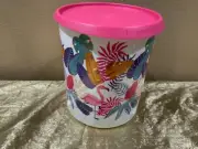 New Tupperware Beautiful UNIQUE Flamingo One Touch Canister 4L Size “D”