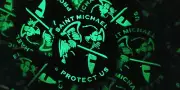 SAINT MICHAELS PROTECT US - 2D PVC PATCH - GLOW IN THE DARK
