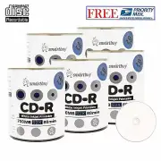 500 Pack Smartbuy CD-R 52X 700MB White Inkjet Printable Blank Disc Priority Mail
