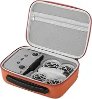 Carrying Case for DJI NEO Fly More Combo, Hard Portable Travel Case Compatible with DJI NEO Drone, RC-N3 Controller, Flight Battery, Charging Hub and Accessories (Orange)