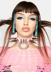 [NastyGem] Pink Heavy Metal Omega Collar