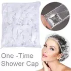 Bathing Cap 100pcs Disposable Hotel Home Shower Bathing Clear Hair Caps Hat V4P2