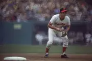 World Series, Baltimore Orioles Brooks Robinson on field during Ga - Old Photo
