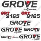 Fits Grove GRT9165 Decal Kit Rough Terrain Crane Sticker Set GRT 9165