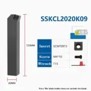 SSKCL2020K09 75° CNC Lathe Tools Carbide Turning Tool Holder For SCMT09T3 Insert