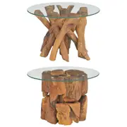 Coffee Side End Tea Table Home Furniture Solid Teak/Teak Driftwood Base vidaXL