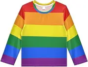 [foixnub] Football Boys Long Sleeve Rash Guard Girls Kids Swim Shirts Toddler Activewear T-Shirts 3T